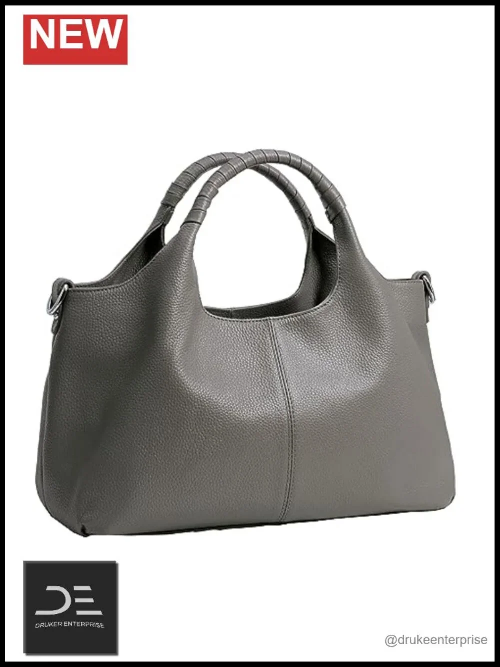 Genuine Cowhide Leather Satchel Hobo Bag Women Crossbody Tote Top Handle with